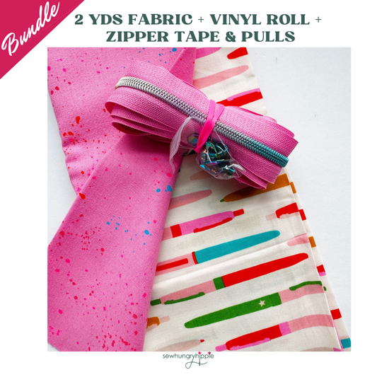 Do You Have A Pen Bundle – 2 Yds Fabric, Vinyl, Zipper Tape & Pulls