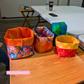 Fabric Buckets Pattern by Tamara Kate