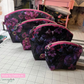 Night Bloom Floral Canvas Fabric | Dark Moody Floral Print for Bag Making