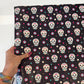 sugar skull faux leather vinyl bag making