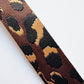 Rich Brown Leopard woven and slick webbing 1.5"