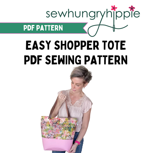 Easy Shopper Tote PDF sewing pattern