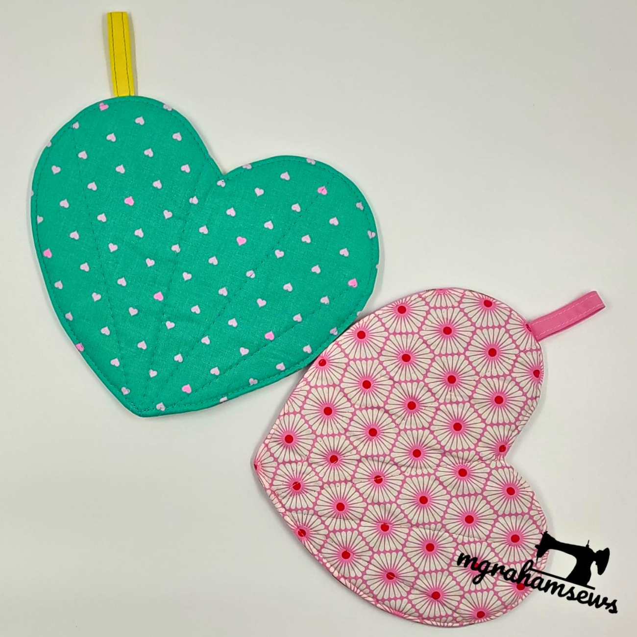 Heart Pot Holder PDF sewing pattern