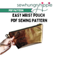 Easy Wrist Pouch PDF sewing pattern