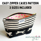 Easy Zipper Cases PDF sewing pattern