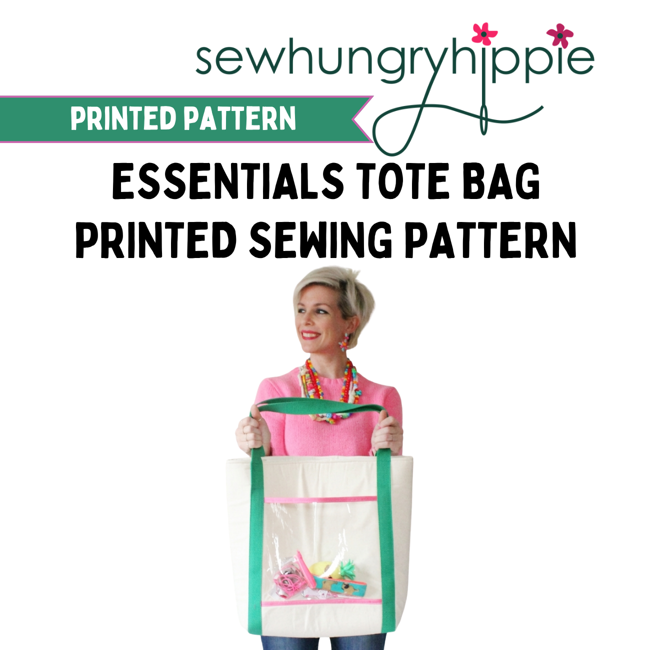 The Essentials Tote bag printed sewing pattern