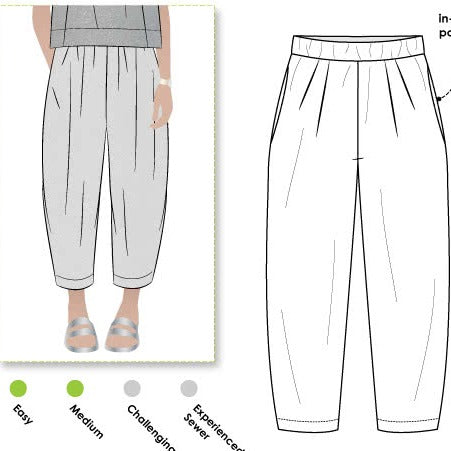 Ethelpantpattern pants illustration