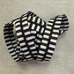 Black and White Bold Stripes 3mm Zipper Tape only