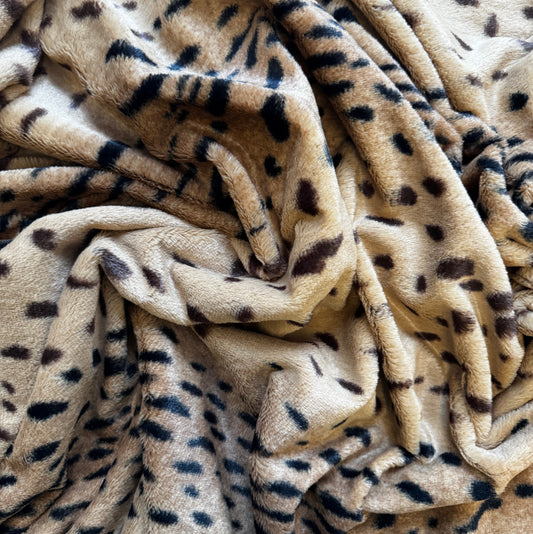 Faux Fur Cheetah per yard