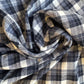 Flannel Blue and White Plaid