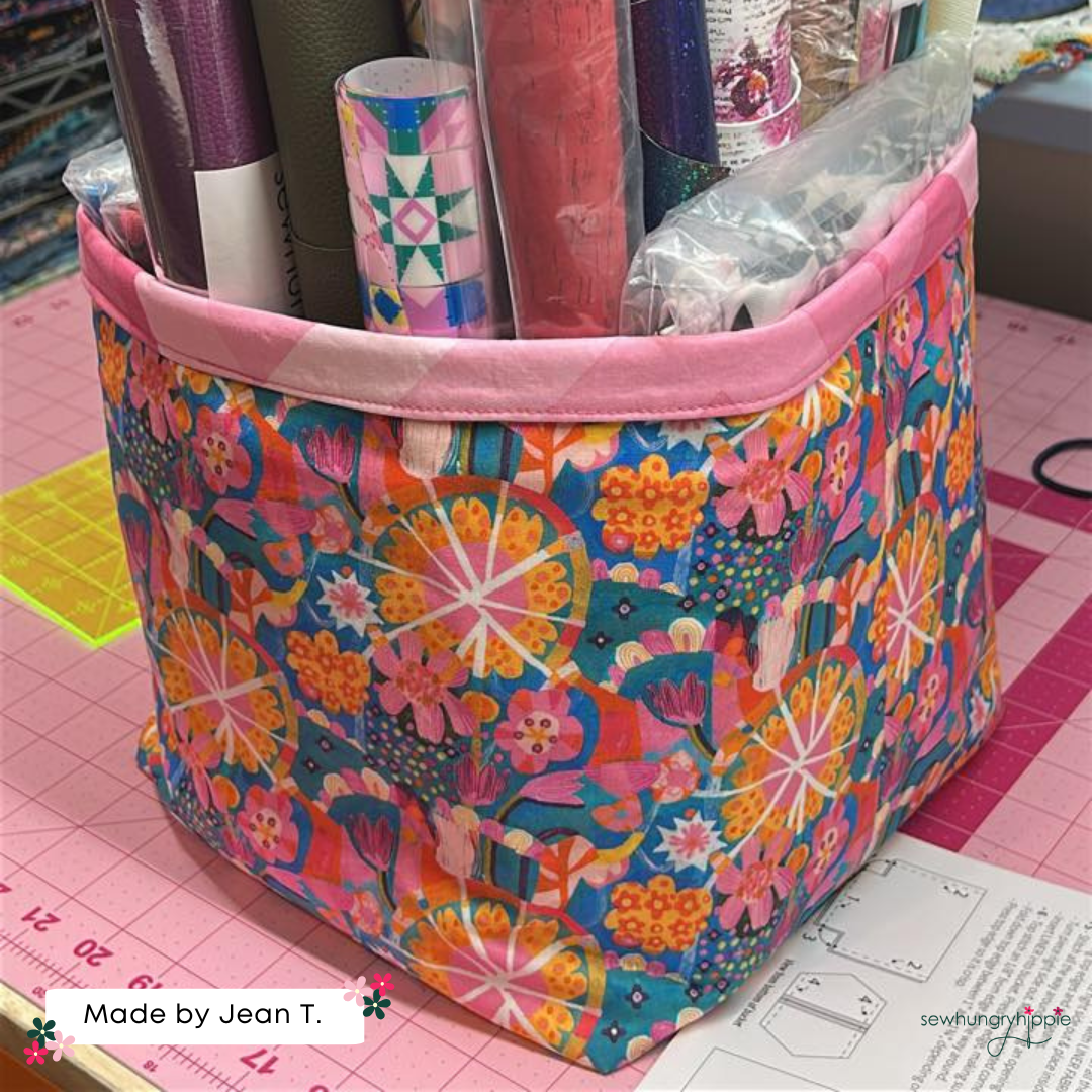 Fabric Buckets Pattern by Tamara Kate