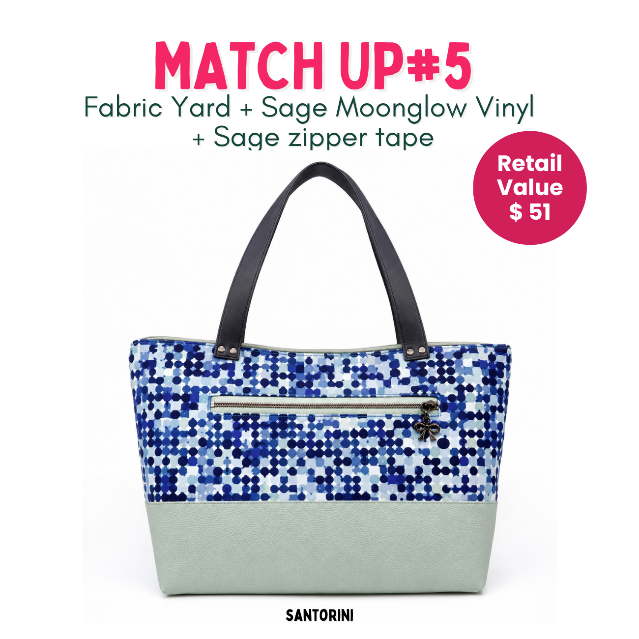 Weekly Vinyl & Fabric Matchups Bundle – Bag Making Craft Supplies August 26th