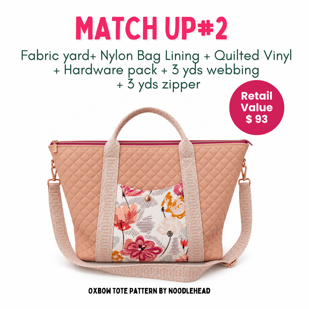 Weekly Vinyl & Fabric Matchups Bundle – Bag Making Craft Supplies Sep 9th