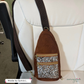Faux Suede Cognac Brown Fabric