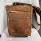 Faux Suede Cognac Brown Fabric  18" x 54"