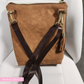 Faux Suede Cognac Brown Fabric  18" x 54"