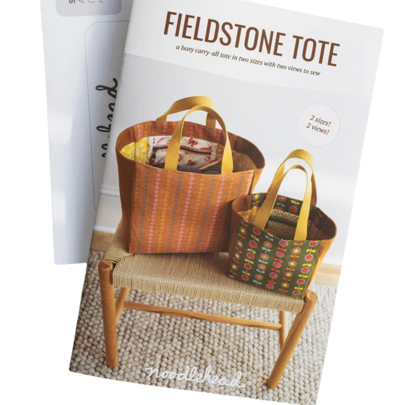 Fieldstone Tote bag sewing pattern instructions Aunties Two Noodlehead