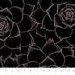Figo Botanist Black ROSES Quilting Cotton 1 YARD
