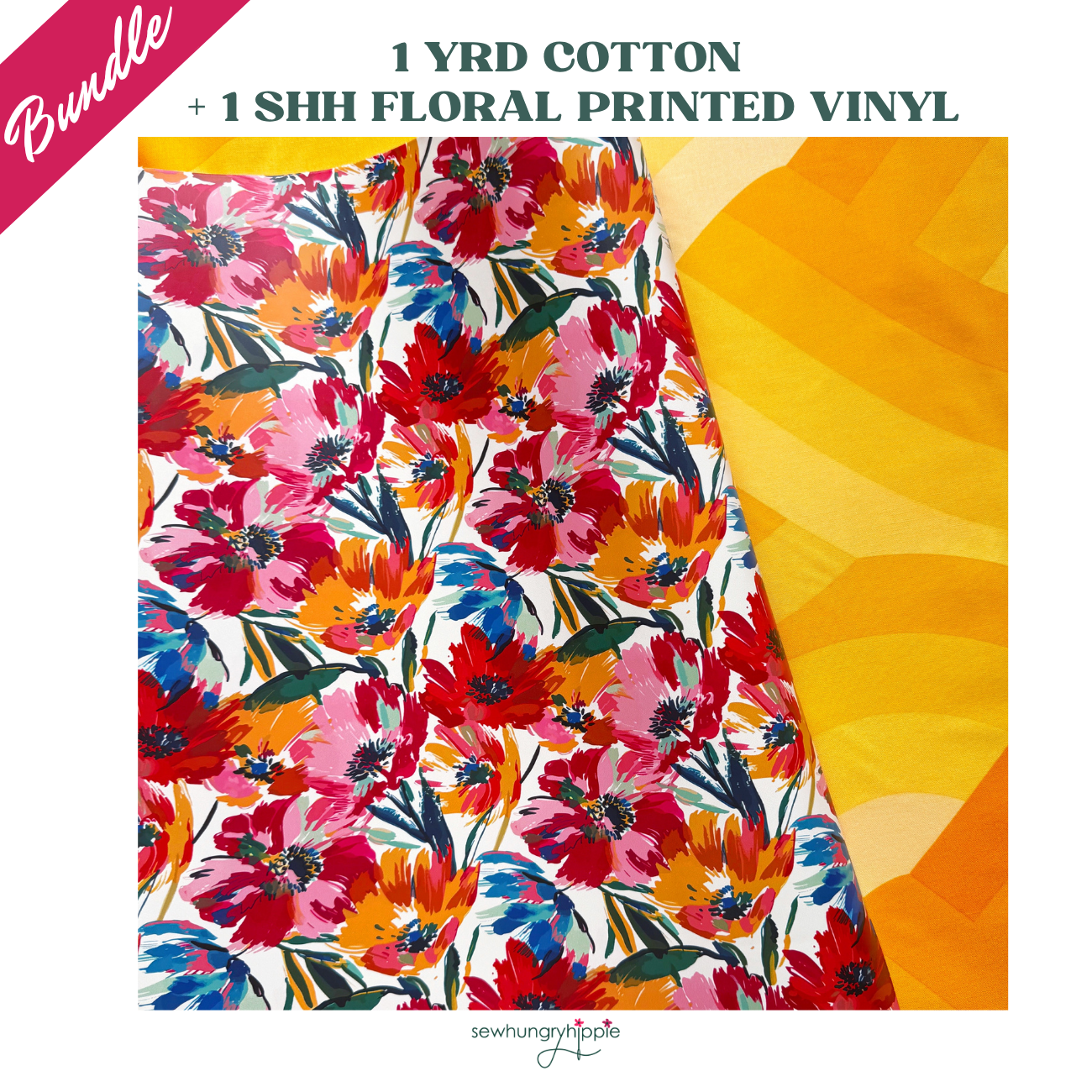 Floral Flare Bundle – Fabric & Vinyl