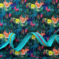 Jaguar Prowl - Multi from the Love Under the Stars collection by Katy Tanis for FreeSpirit Fabrics with coordinating zipper tape
