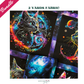Galaxy Cat Fabric Bundle – Celestial Cats Panel + Galaxy Fabric