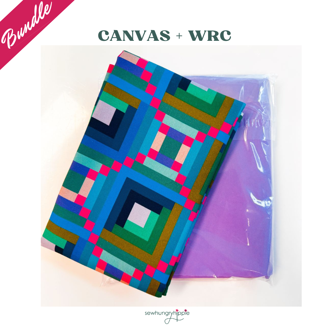 Geometric Print Canvas & Purple WRC Bundle