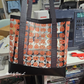 clear TPU vinyl tote bag with cute jack o lantern print for Halloween accessories