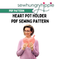 Heart Pot Holder PDF sewing pattern