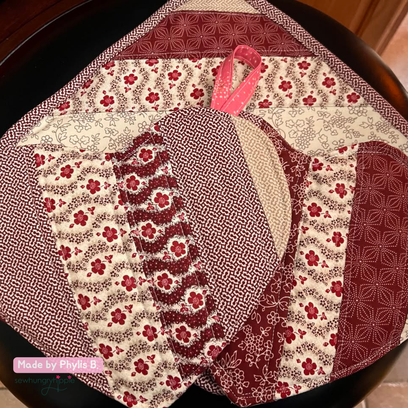 Heart Pot Holder PDF sewing pattern