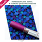 Hippie Flowers Bundle – Pomegranate Vinyl & Floral Quilting Cotton