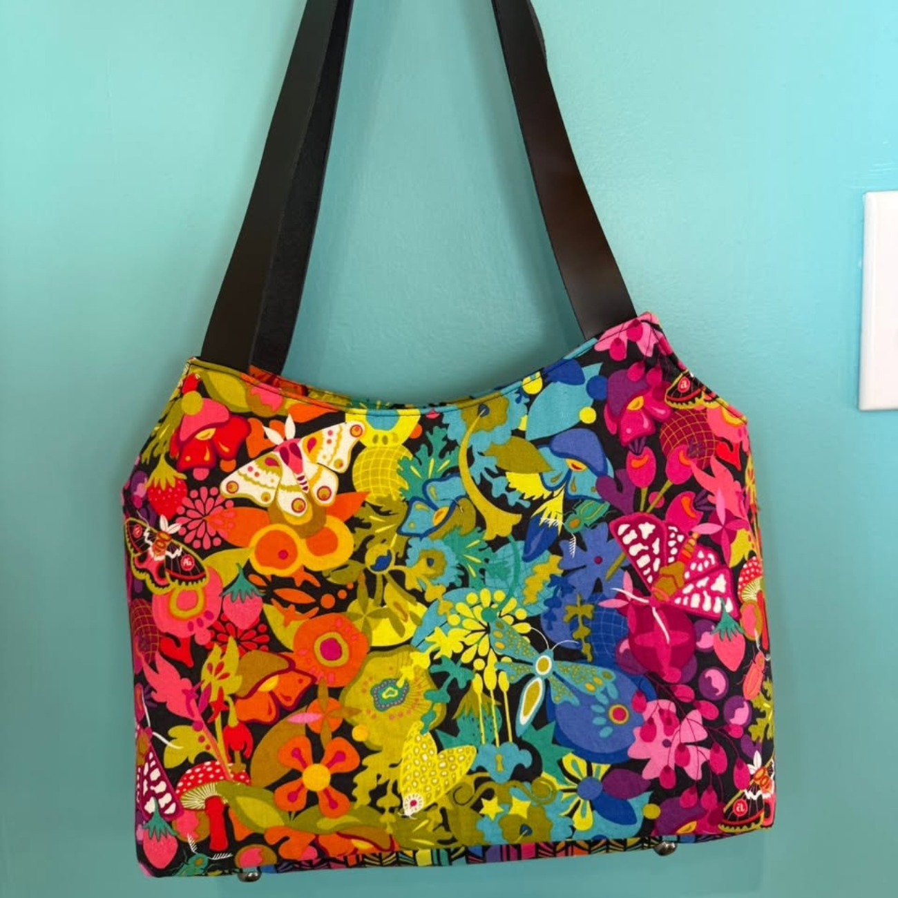 The Hope handbag by Mrs H printed pattern