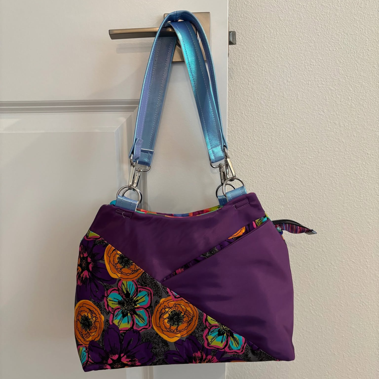 The Hope handbag by Mrs H printed pattern