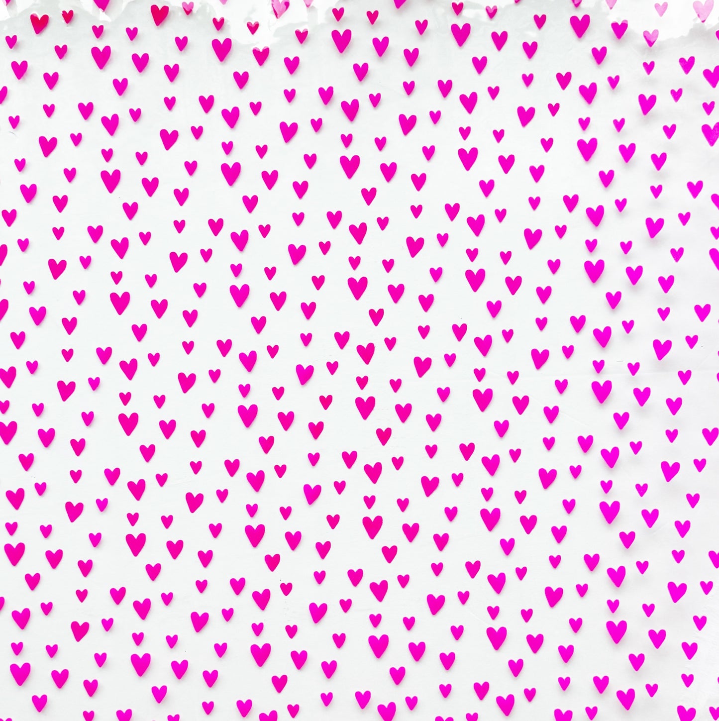 Hot Pink Jazzy Hearts TPU vinyl NEW hearts and mini hearts clear vinyl
