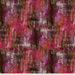 Tim Holtz Abandoned Hotel Burgundy fabric featuring a distressed vintage script and ledger pattern in magenta, plum, and espresso.