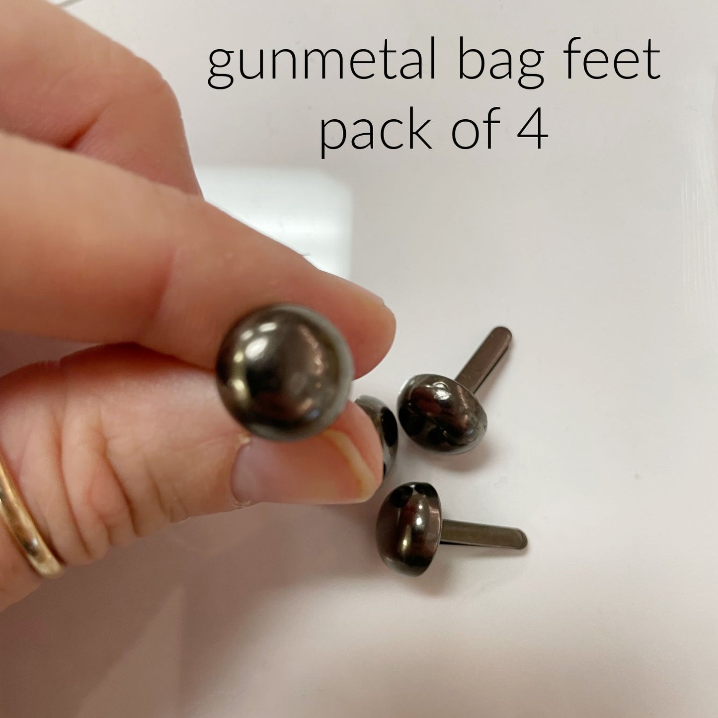Bag Feet Gunmetal finish