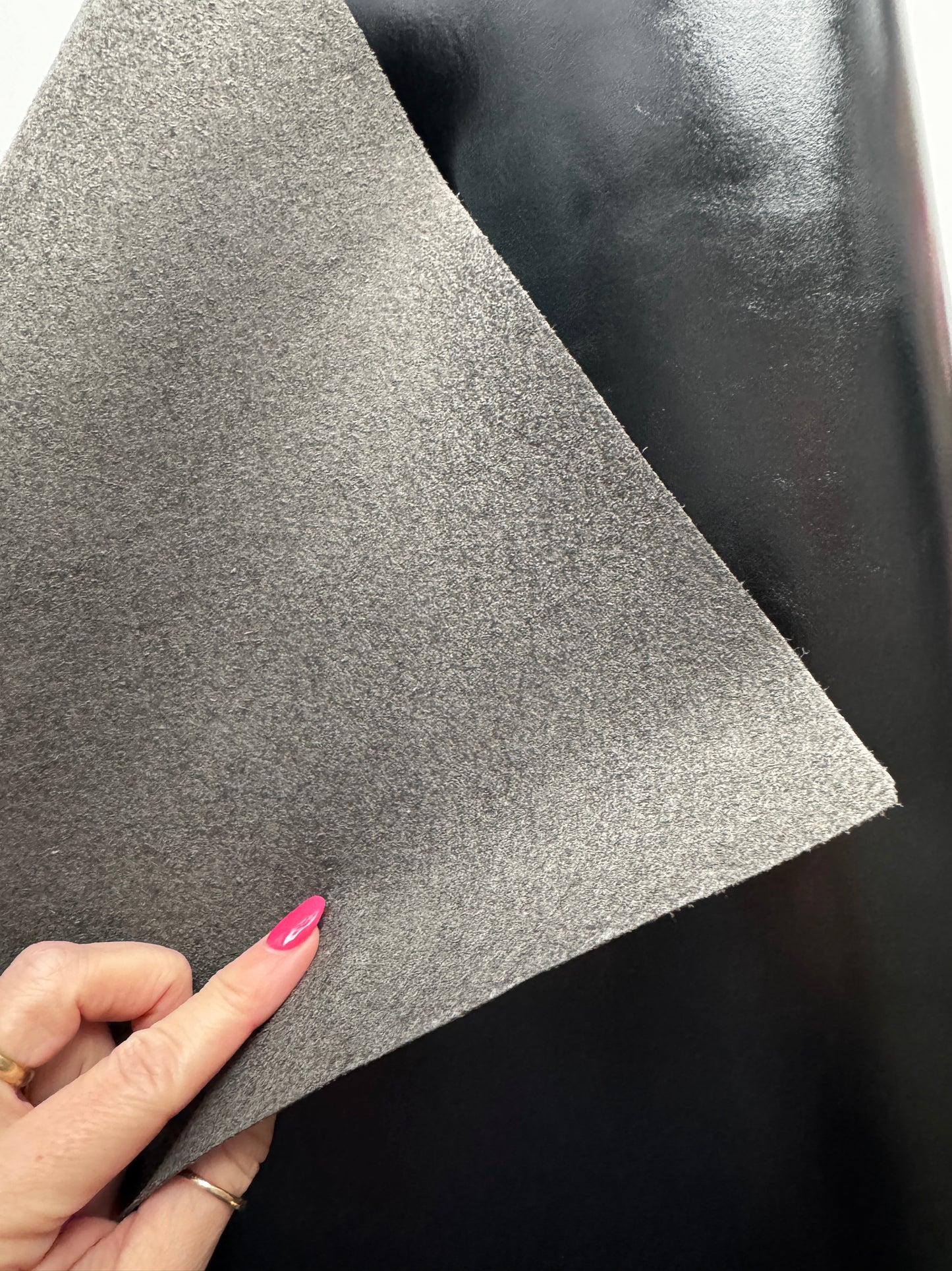Stylish Black Smooth Vinyl - Premium Faux Leather