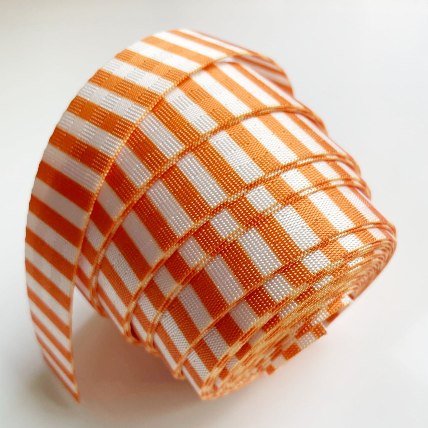 Orange 1/4" stripes seatbelt webbing 5 YDS