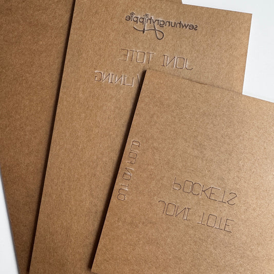 Joni Tote Acrylic Template Set – Cut on Fold | SewHungryhippie