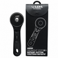 High-definition product image of the LDH Midnight Edition 60mm rotary cutter with ergonomic black grip, silver blade center, and minimalist professional studio lighting.
