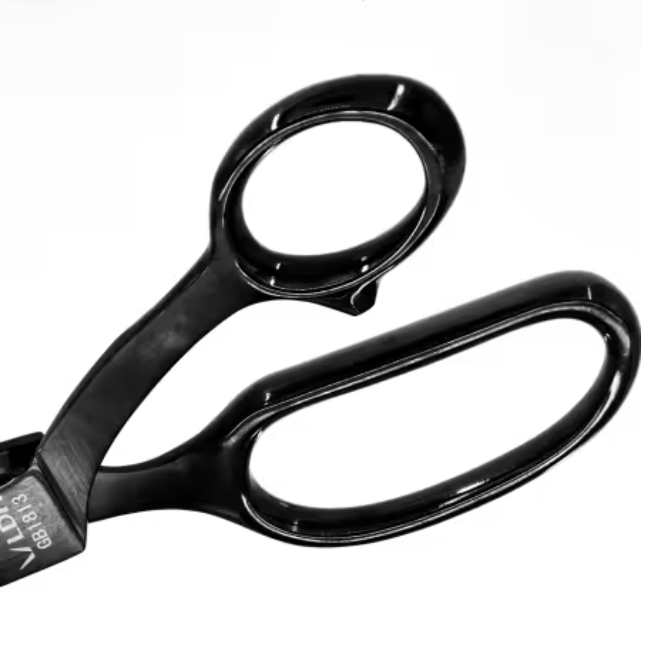 Close up photo of Premium LDH scissors handle in white background