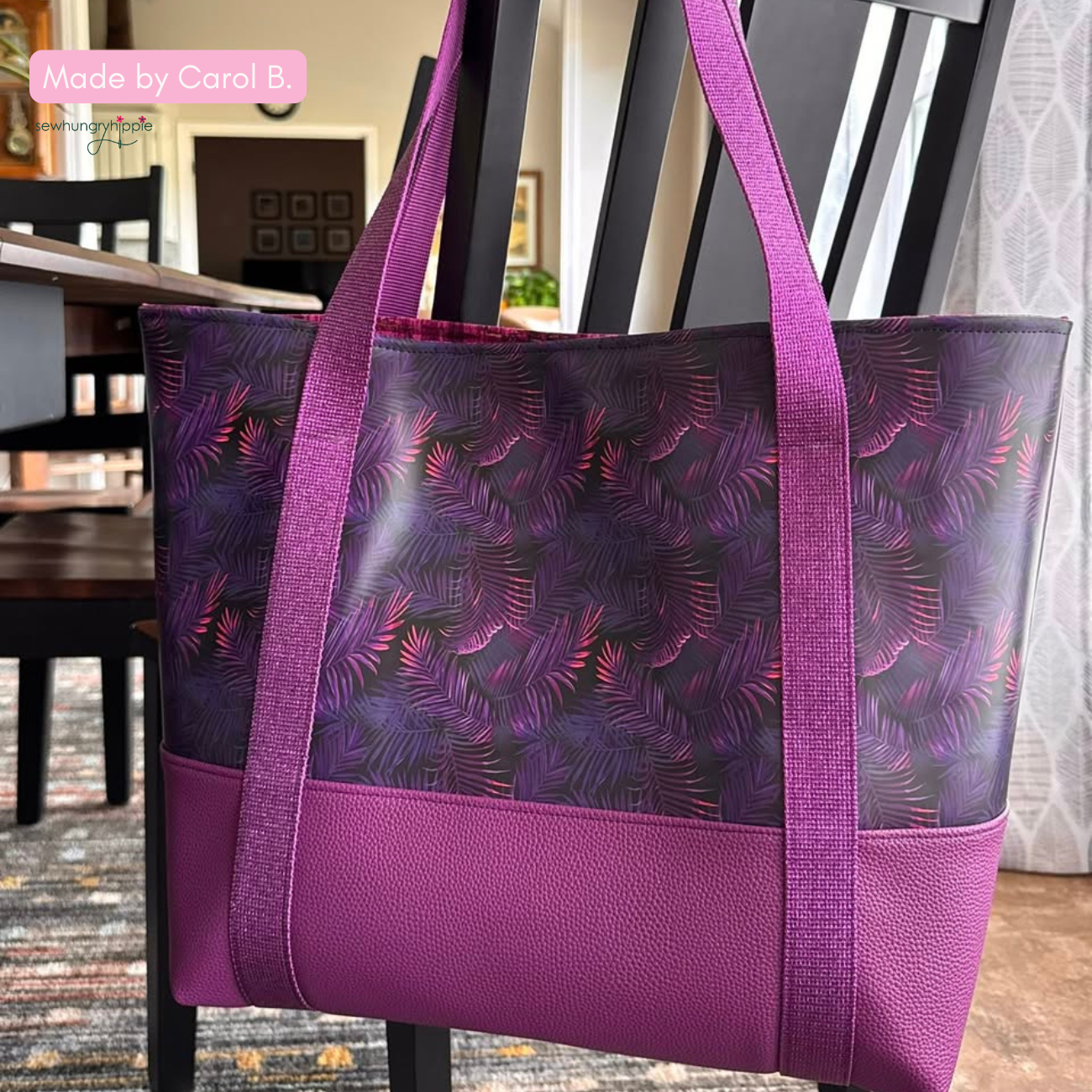 Purple Palms - Sew HungryHippie exclusive!