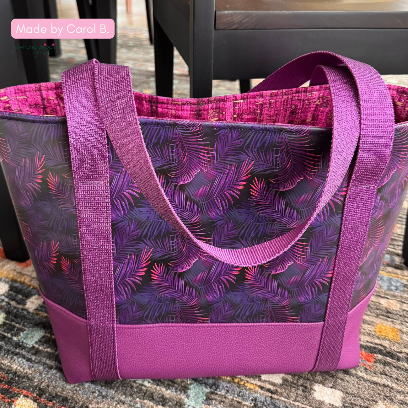 Purple Palms - Sew HungryHippie exclusive!