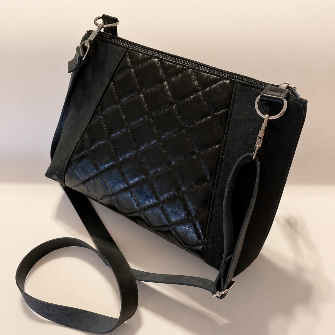 Black Leather Bag Strap 3/4" x 45" | Sewable Genuine Leather | SewHungryHippie