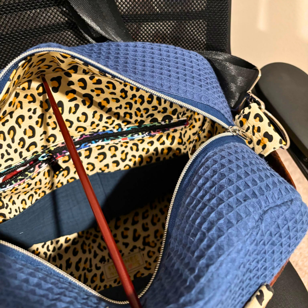 Leopard Print Canvas Fabric | Neutral Animal Print for Bag Making