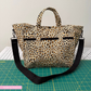 Leopard Print Canvas Fabric | Neutral Animal Print for Bag Making