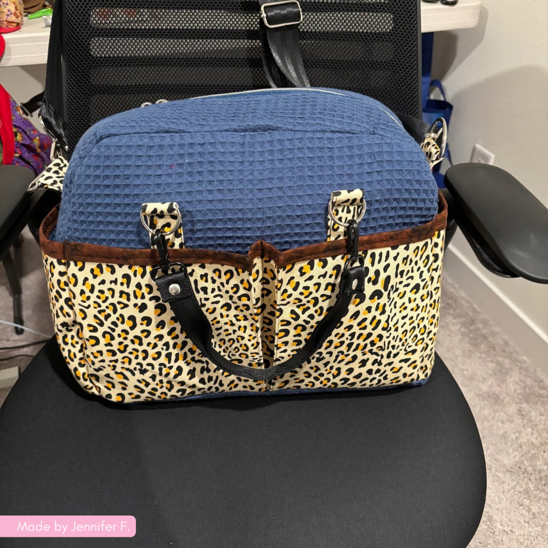 Leopard Print Canvas Fabric | Neutral Animal Print for Bag Making