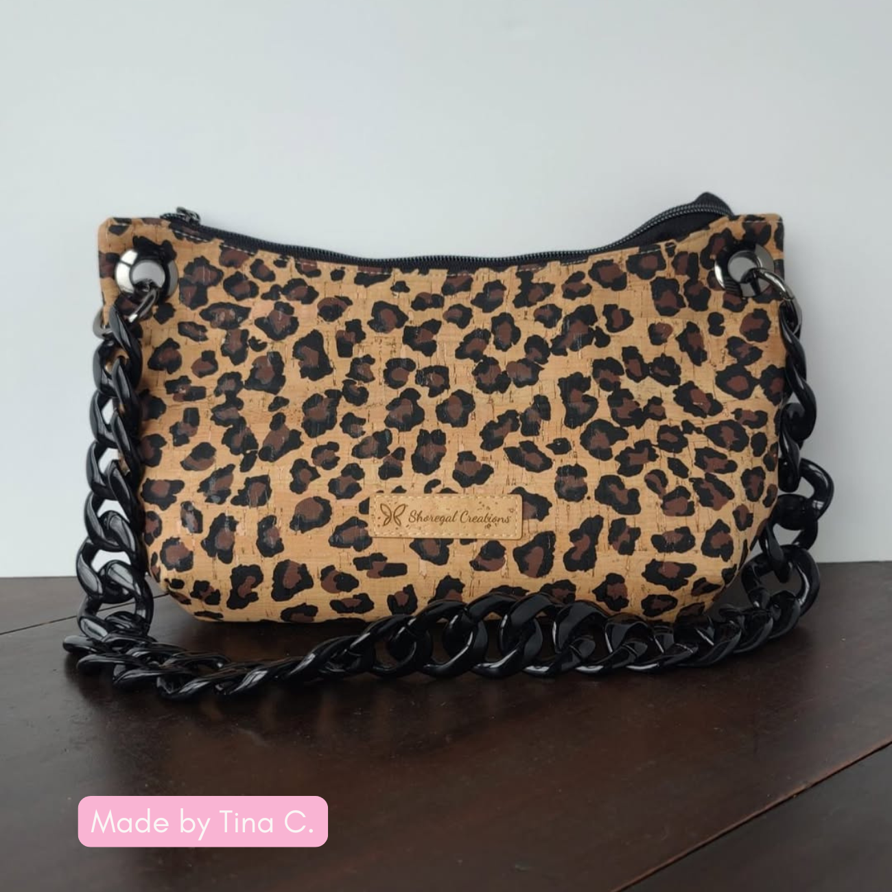 Leopard Print Cork Roll 18x54 | Microfiber-Backed Bag Making Fabric