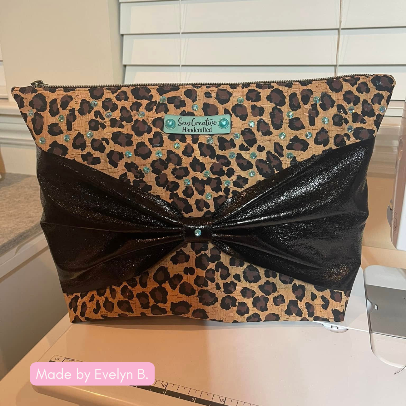 Leopard Print Cork Roll 18x54 | Microfiber-Backed Bag Making Fabric