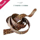 Add wild, timeless style to your projects with this classic leopard print seatbelt webbing