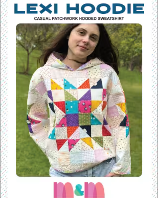 Lexi Hoodie Patchwork Sewing Pattern – Melly & Me (Sizes XS–6XL)